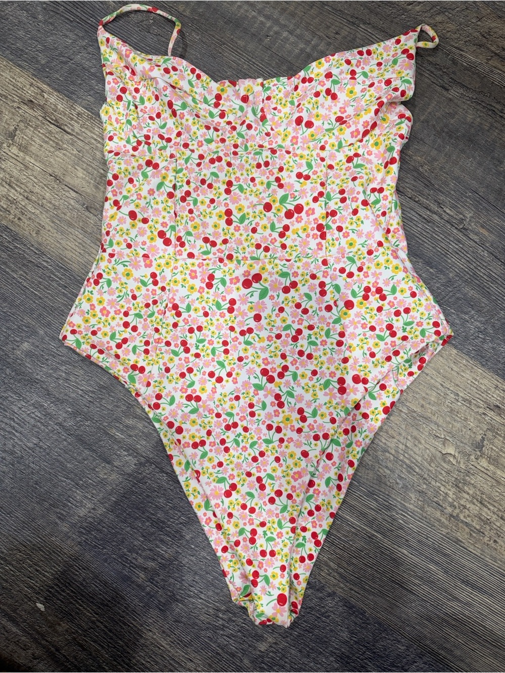 SKATIE "The Rachel" One-Piece Swimsuit in Cherry Print